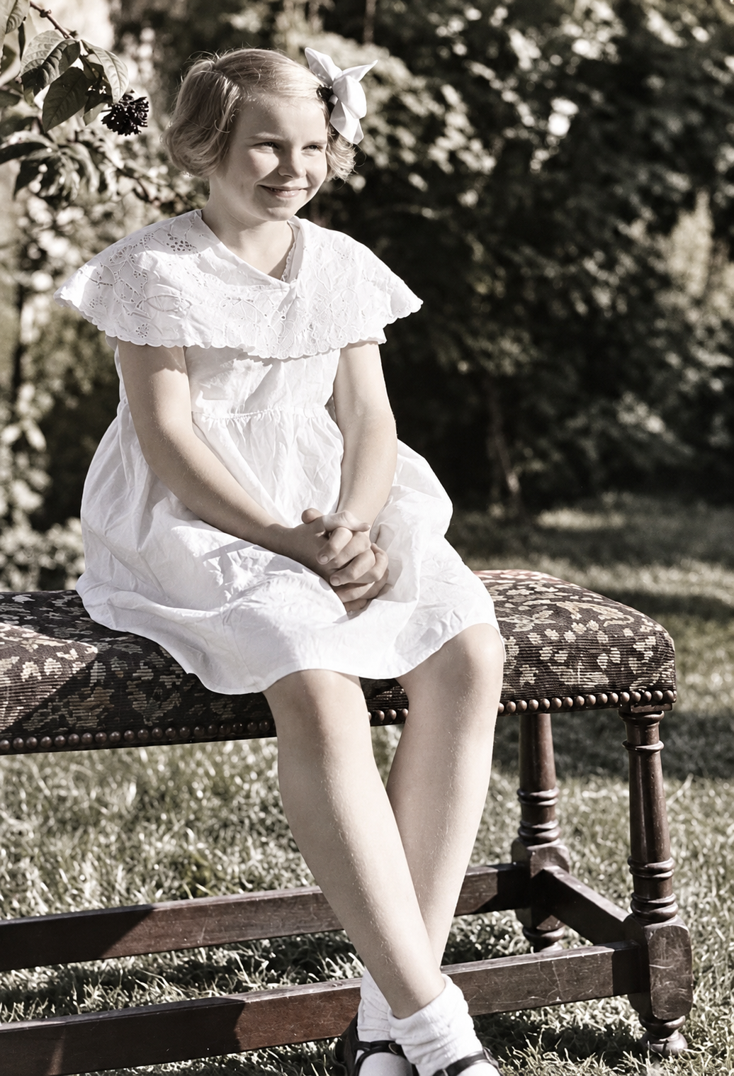 Pat as a young girl